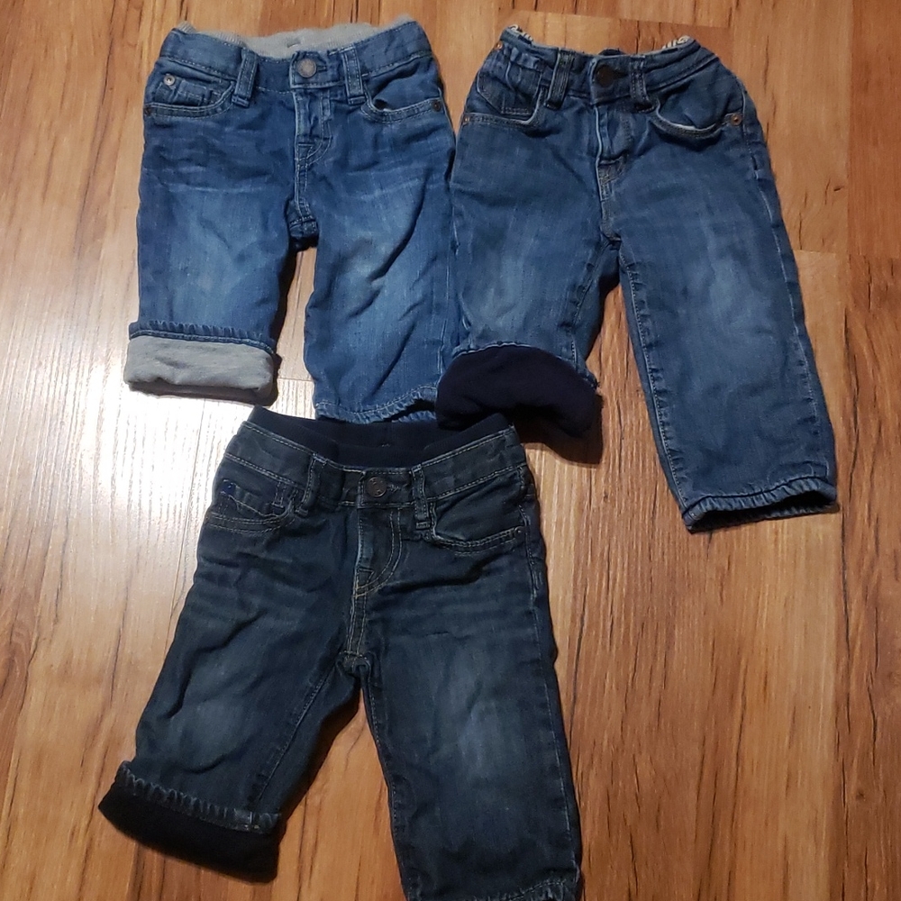 Lined baby jeans 6 to 12 months - Picture 1 of 2